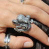 bague argent femme