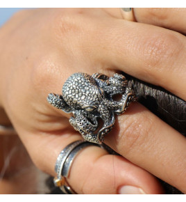 bague argent homme