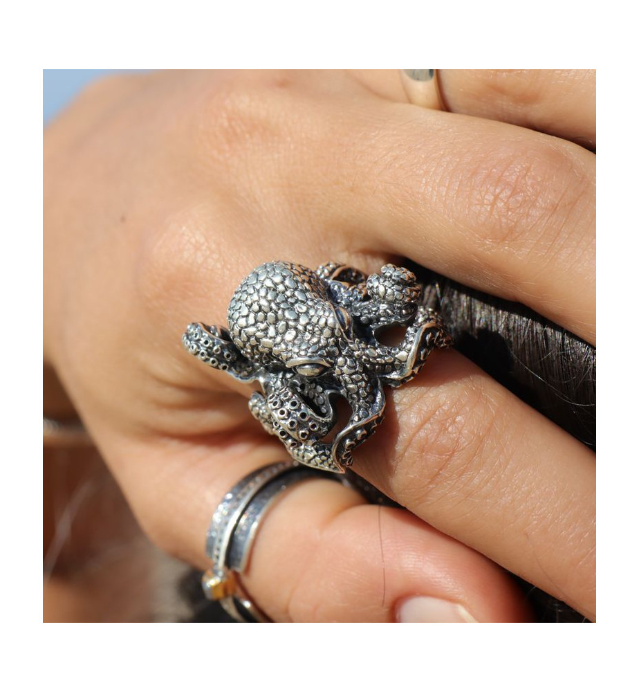 bague argent homme