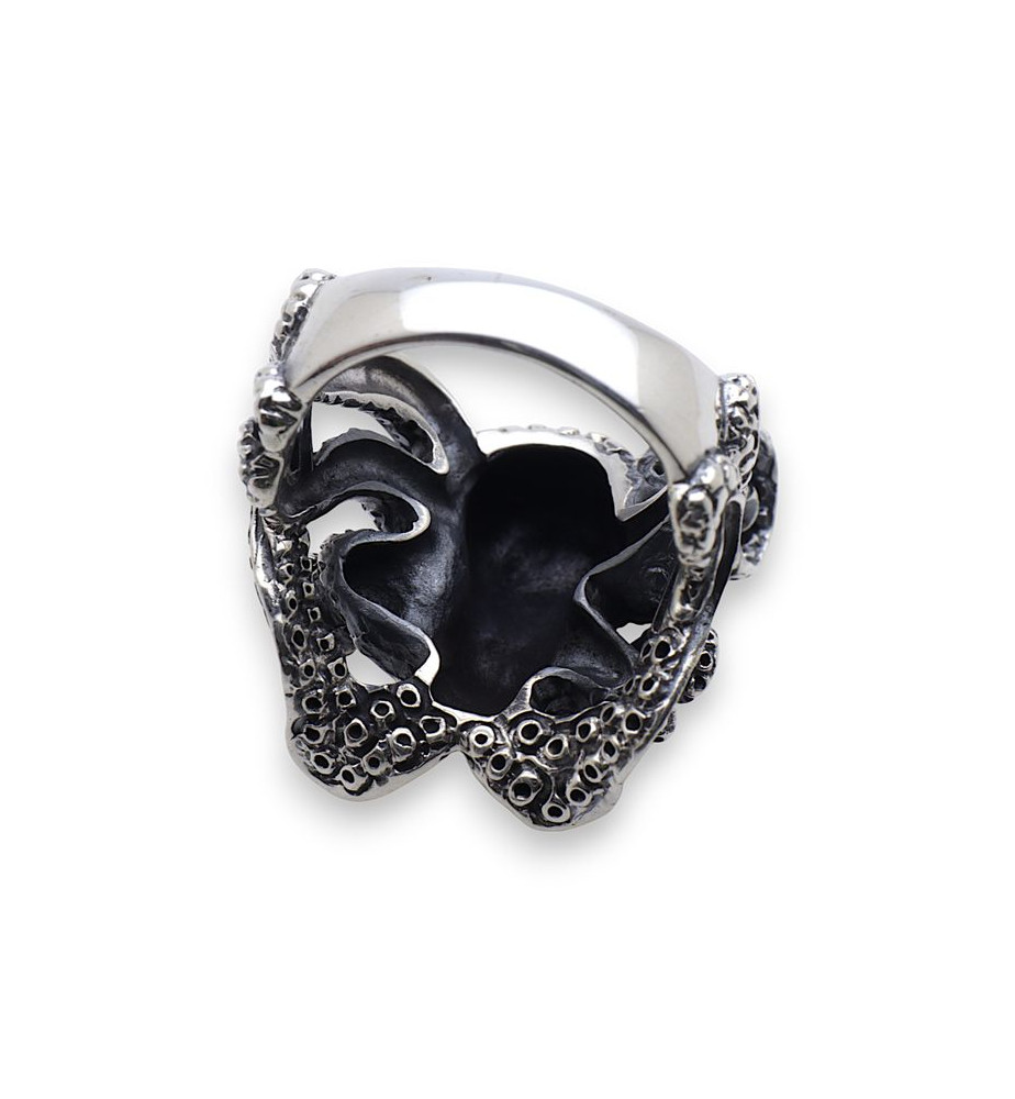 bague pieuvre homme