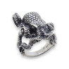 bague argent poulpe