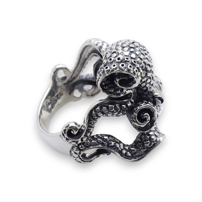 bague poulpe femme