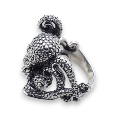 bague poulpe homme
