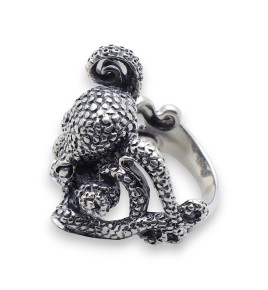 bague poulpe homme