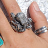 bague argent pieuvre