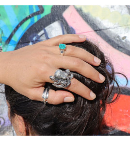 bague pieuvre argent 925