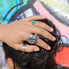 bague pieuvre argent 925