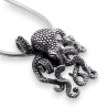 pendentif pieuvre argent