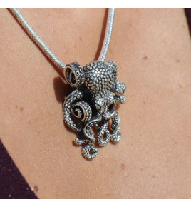 pendentif poulpe argent 925