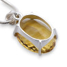pendentif citrine argent