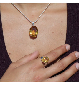 pendentif citrine