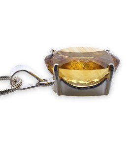 pendentif citrine femme