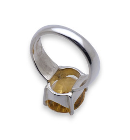 citrine bague argent