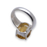 citrine bague argent