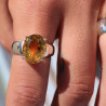 bague citrine moderne