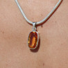 pendentif citrine or jaune