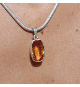 citrine bijoux argent