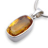pendentif argent citrine