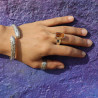 bague citrine femme