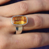 bague citrine moderne