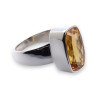 citrine bague argent