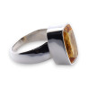 bague citrine argent