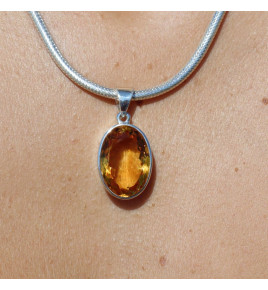 citrine pendentif