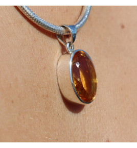 citrine bijoux argent