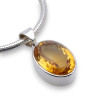 pendentif citrine argent