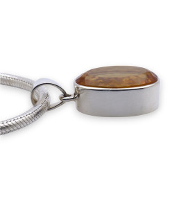 pendentif argent citrine