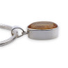 pendentif argent citrine