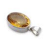 citrine pendentif argent
