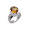 bague citrine femme