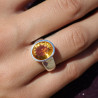 bague citrine moderne