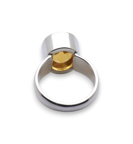 citrine bague argent