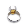 citrine bague argent