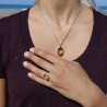bague citrine moderne
