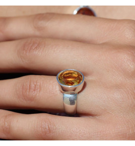 citrine bague