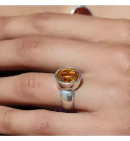 citrine bague