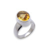 citrine bague argent