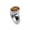 citrine bague argent femme