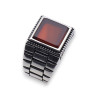 chevaliere homme cornaline