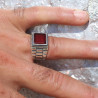 bague cornaline homme
