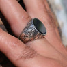 bague argent onyx
