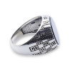 bague onyx noir homme
