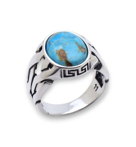 turquoise bague homme