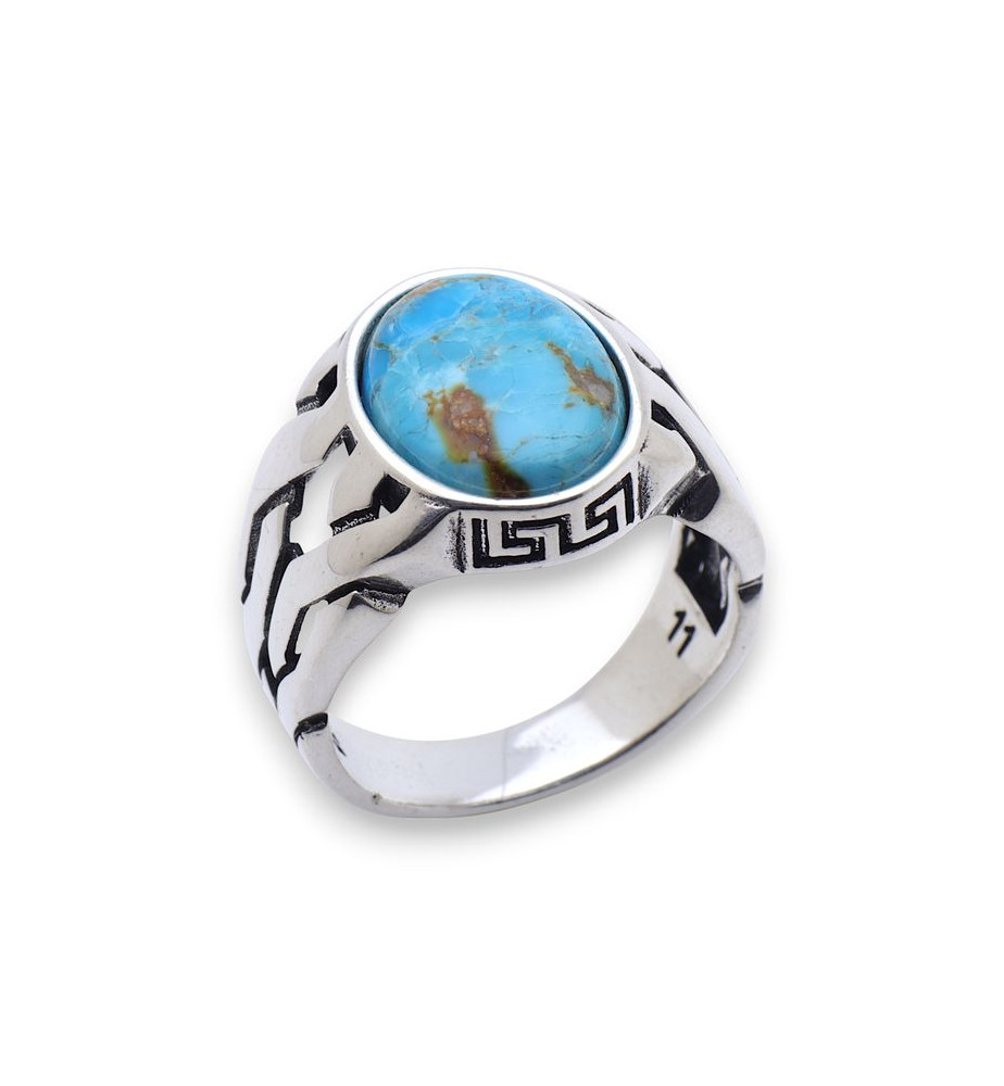 turquoise bague homme