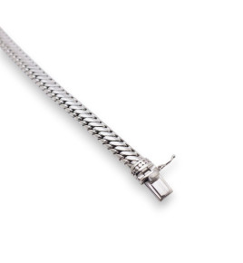 bracelet maille argent homme