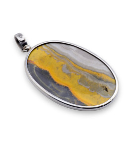 bumblebee jasper pendant