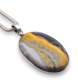 pendentif jaspe bourdon